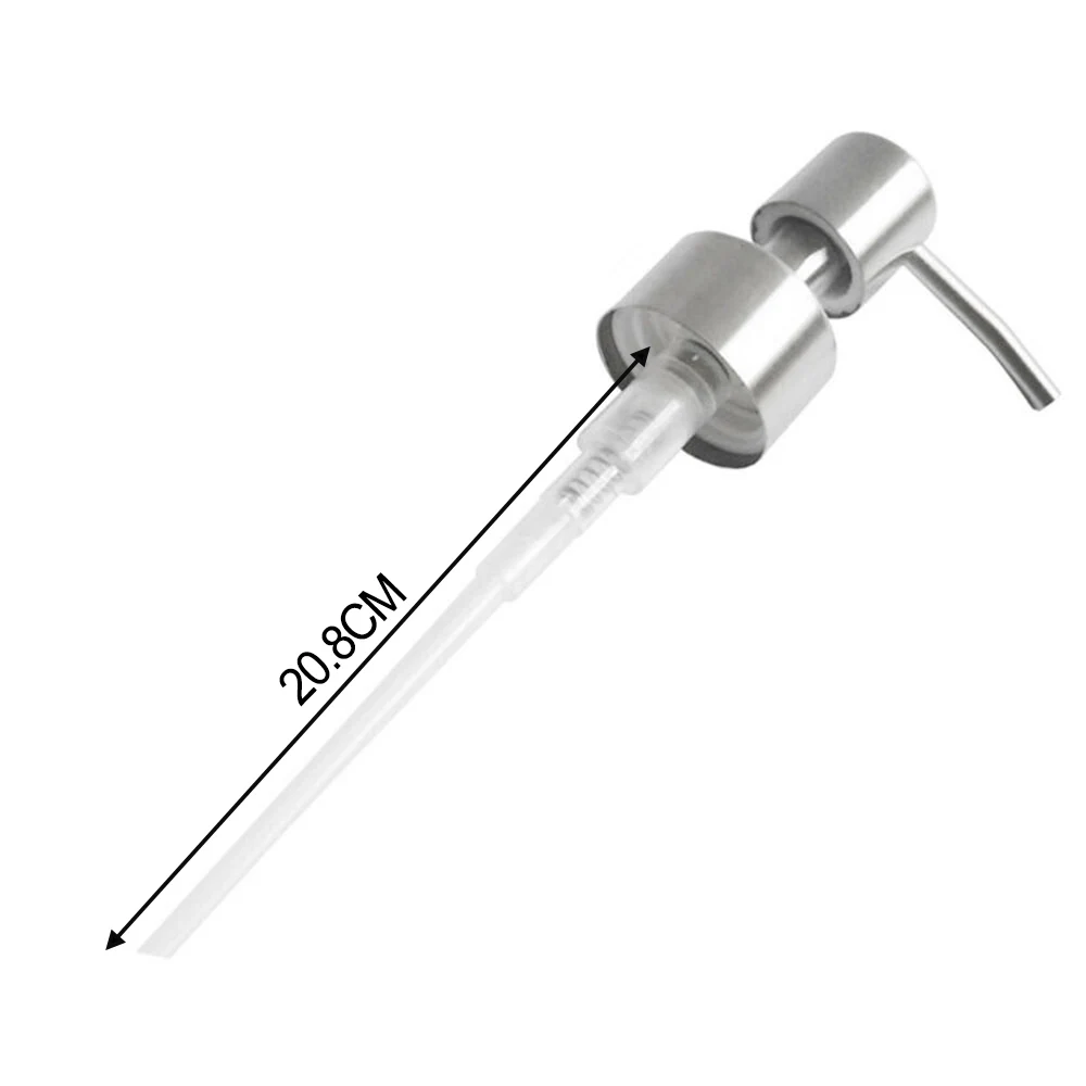 Stainless Steel Liquid Dispenser Pump Set of 2 for Soap or Lotion Bottles Compatible with 28/400 Standard Neck