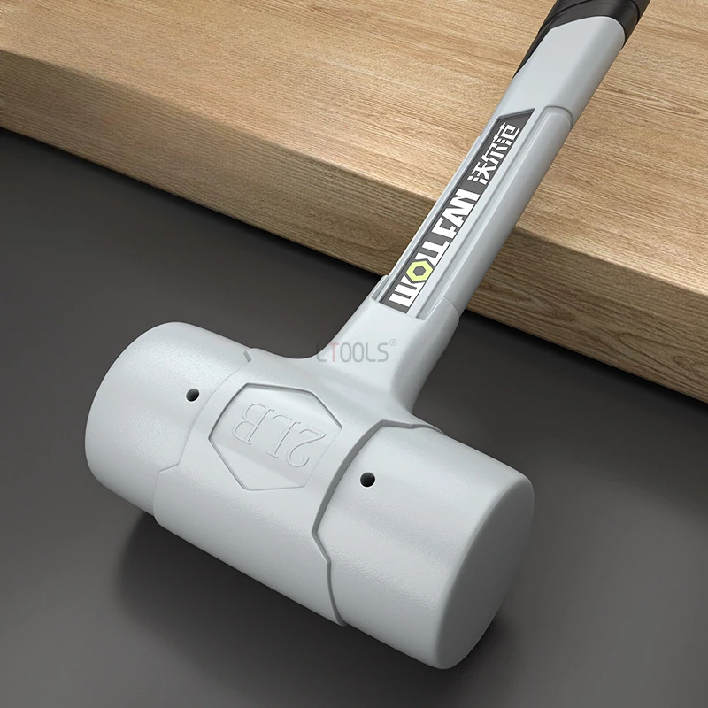 Professional Anti-Vibration Rubber Hammer - 3-Layer Shockproof Design, Non-slip TPR Coated Handle Suitable for Multi-scene Work