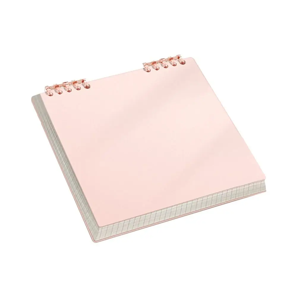 Thickened 120 Pages Loose-leaf Notebook Flip Up Color Notepad Grid Inner Pages Detachable Diary Book School Office image 4