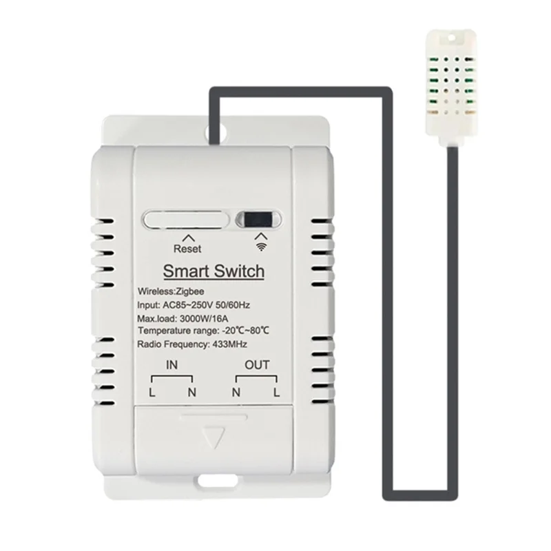 Y45A-Temperature And Humidity Switch Intelligent Thermostat Smart Wifi Smart 20AB Breaker For Ewelink Alexa Google