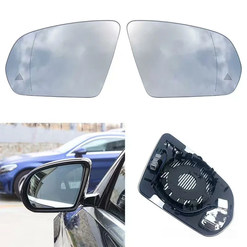 

For Mercedes Benz W222 W205 2014 2015 2016 0998101316 Left 0998101416 Right Exterior Rearview Mirror Lens
