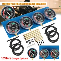 Kit de sincronizador de carburador de motocicleta de 2/4 cilindros, probador de encendido, juego de medidores de prueba equilibradores, herramientas de diagnóstico de motocicleta