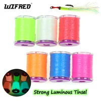 Wifreo, 2 uds., oropel luminoso, gancho de asistencia, plantilla, señuelo, aparejo Sabiki, Streamer, Midge, Ninfa, cuerpo, ala, piernas, cola, atado de moscas, Material