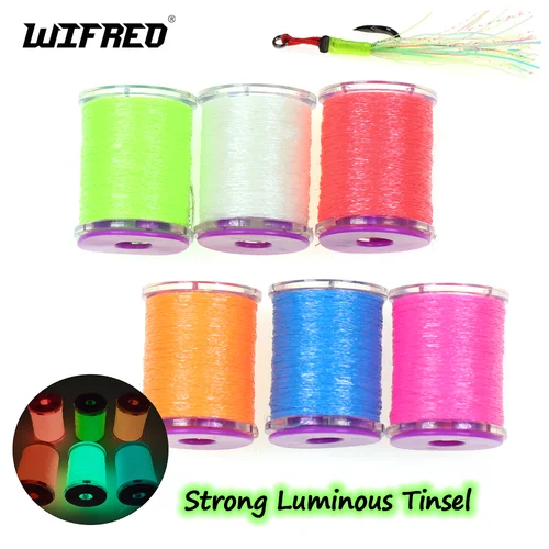 Imagen 1 del producto Wifreo, 2 uds., oropel luminoso, gancho de asistencia, plantilla, señuelo, aparejo Sabiki, Streamer, Midge, Ninfa, cuerpo, ala, piernas, cola, atado de moscas, Material