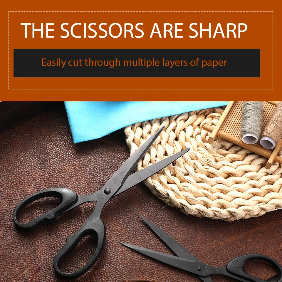 IMAZY مقص شفرة سوداء عالية الجودة حاد صغير مكتب قطع الورق القرطاسية للطلاب الحرف اليدوية اللوازم المدرسية #4