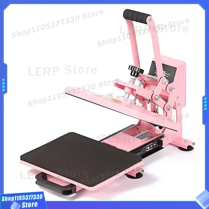 23x30cm Heat Press Machine for T Shirt Sublimation Transfer High Pressure Flat Ironing Equipment Clothing Pattern Printing