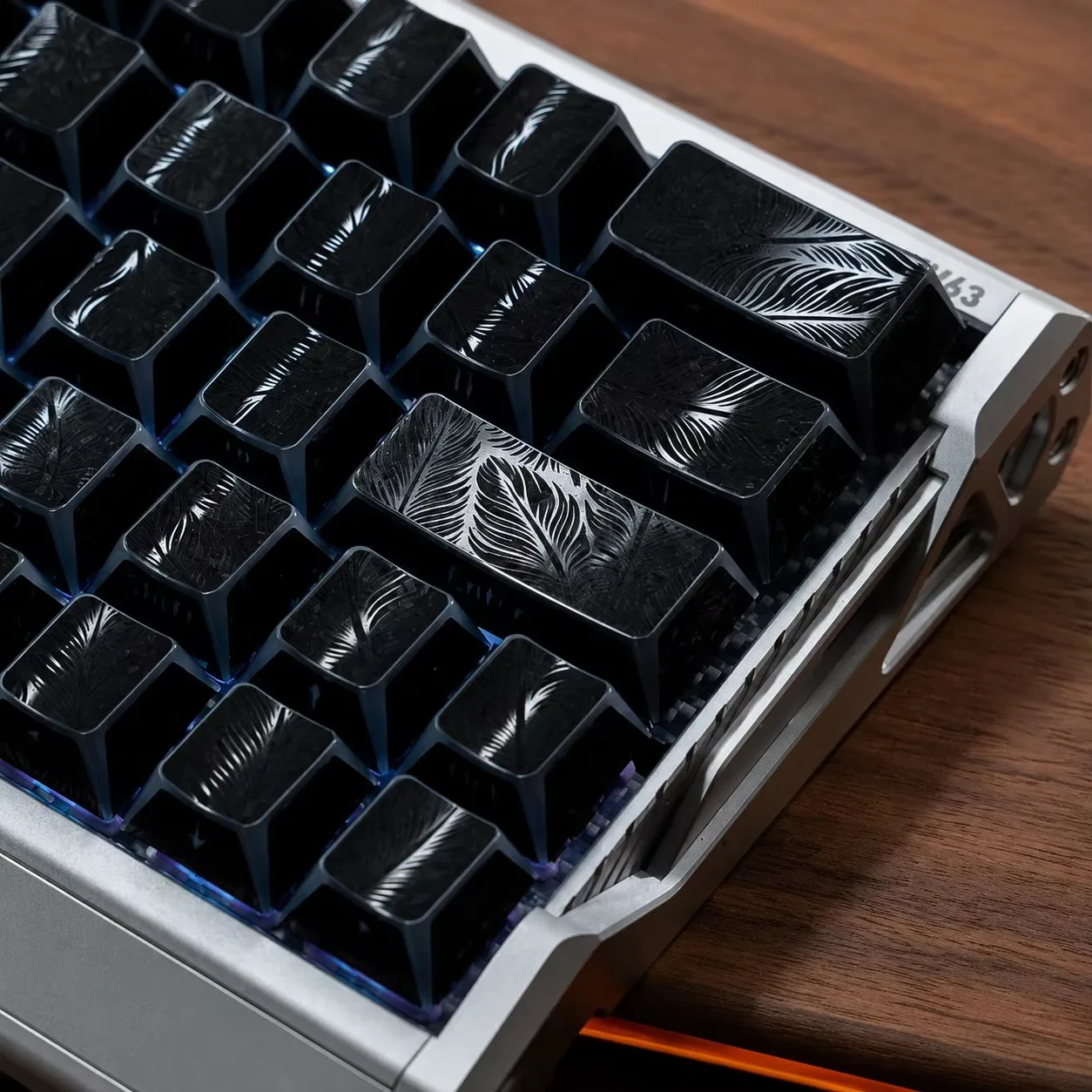 Could Feather Keycaps PRISM Refraction Shine-Through Cherry Profile Double Shot PBT Keycap Side Print Backlit For MX Keyboard