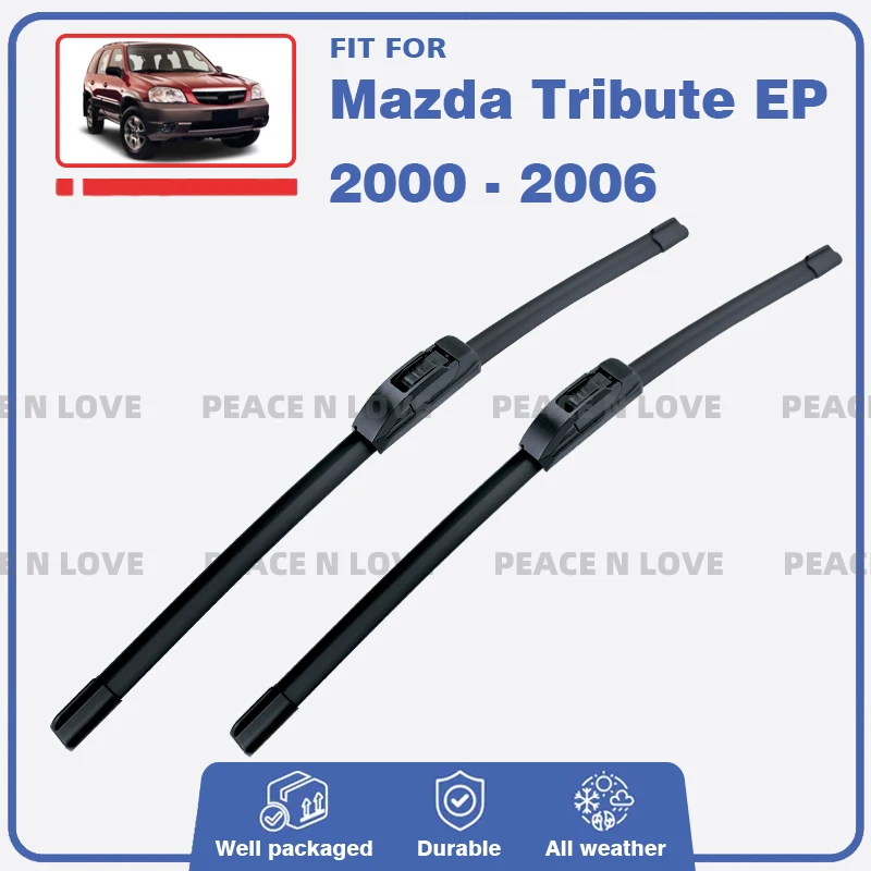 

Front Wiper Blades For Mazda Tribute MK1 EP 2000 - 2006 Windshield Windscreen Window Auto Accessories 2001 2002 2003 2004 2005