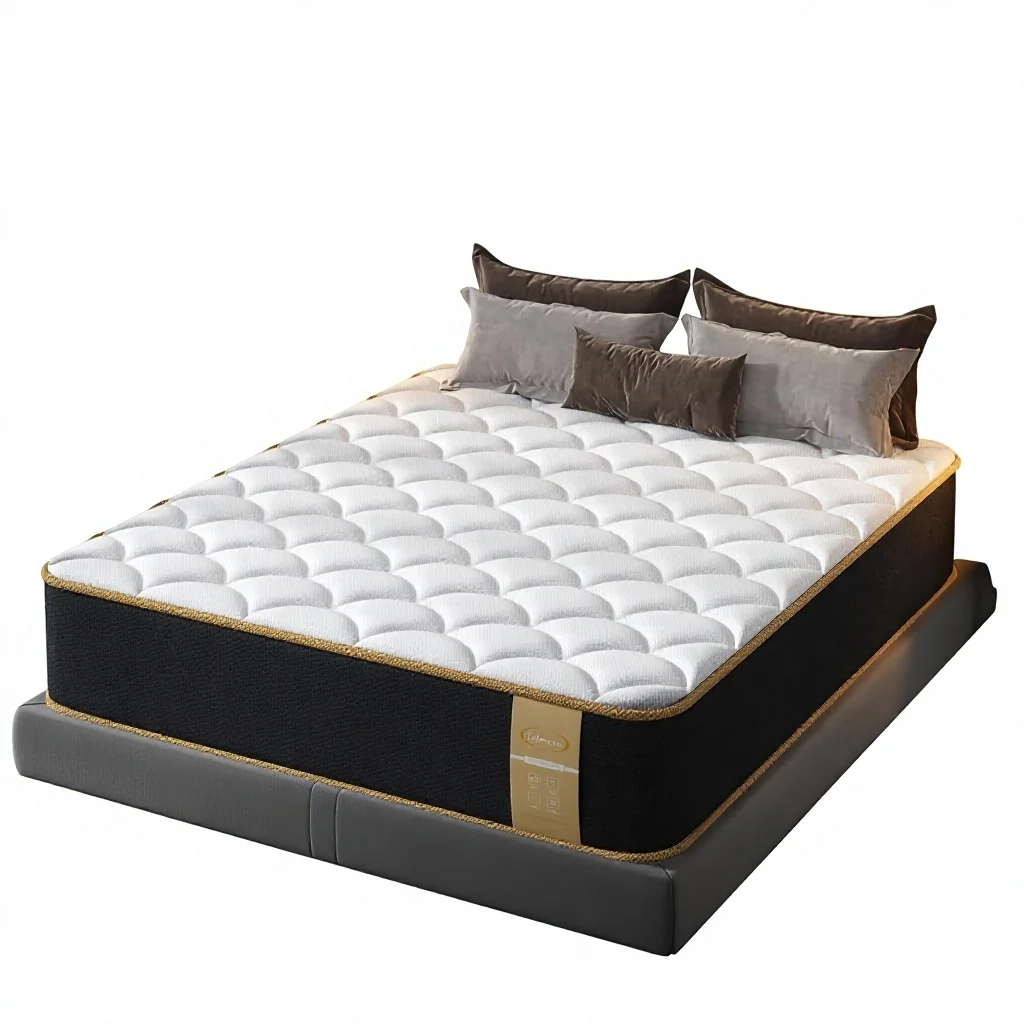 LETMOON Luxury 8 Inch Hybrid Mattress Full Size Medium Firm Breathable 3D Knitted Cover Hotel Level Gel Memory Foam 7-Zone