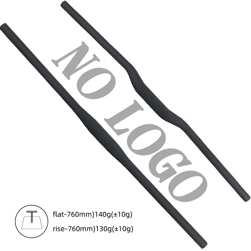 

NO LOGO Full Carbon Fiber XC Mountain Bicycle Flat / Rise Handlebar Clamp 31.8MM Lenght 600/620/640/660/680/700/720/740/760mm