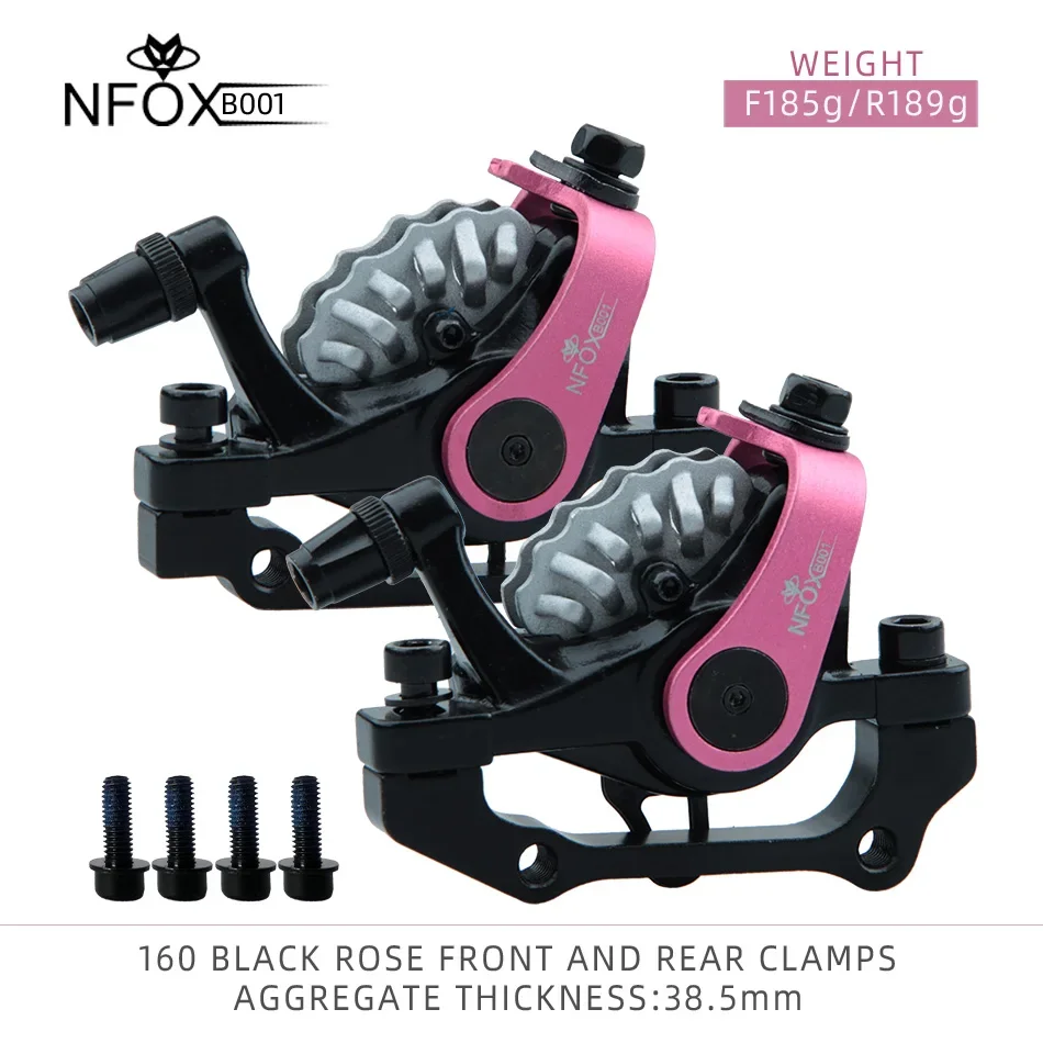 ZOOM DB680 Bicycle Disc Brake Mountain Bike Mechanical Caliper Double Piston Electric Bilateral Drive NFOX B001 Heat Sink 160