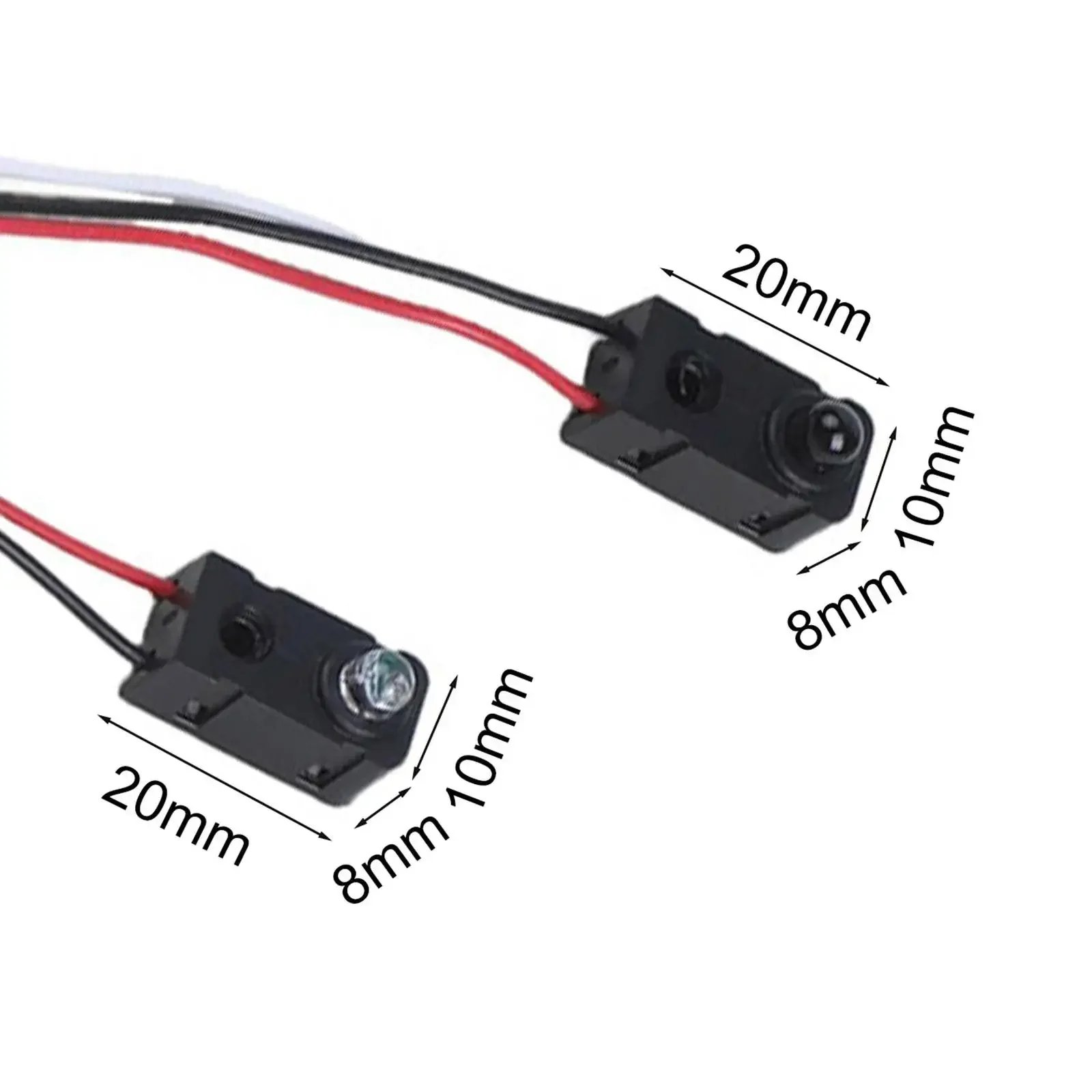 Compact Infrared Switch 20*10*8mm Infrared Photoelectric Switch Indoor Use Operating Voltage DC 5V Industrial Settings