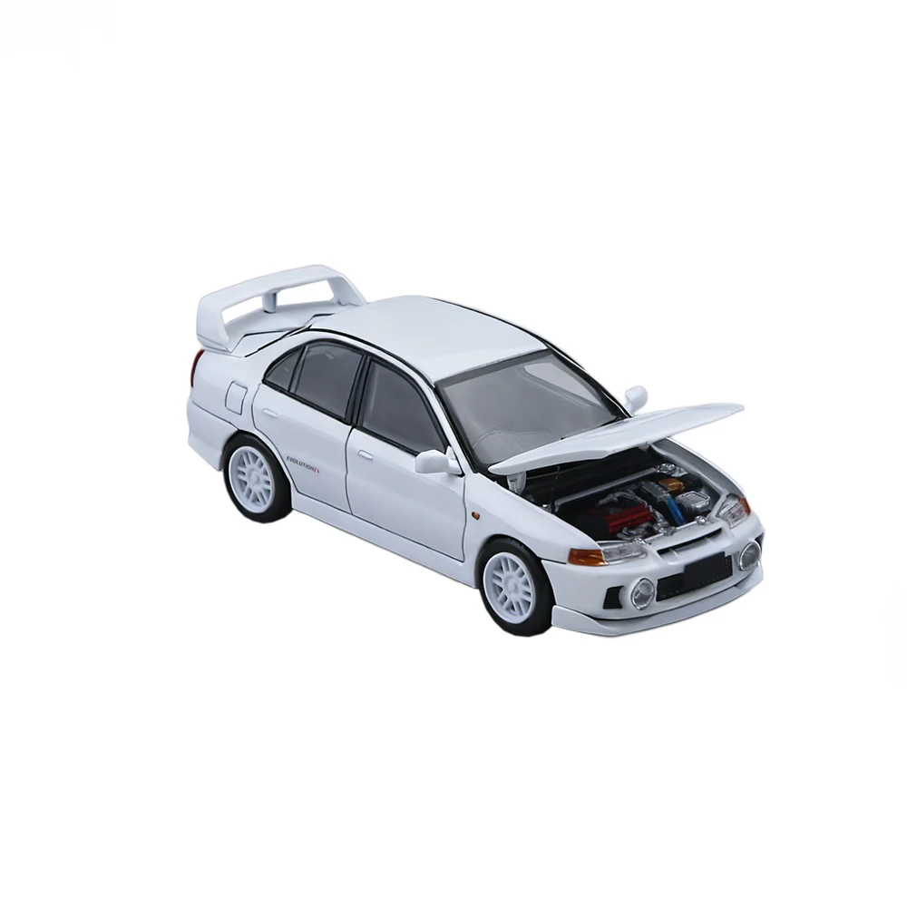 ATS 1:64 EVO4 modèle de voiture en alliage de Simulation de peinture blanche pour passe-temps et affichage * cadeau