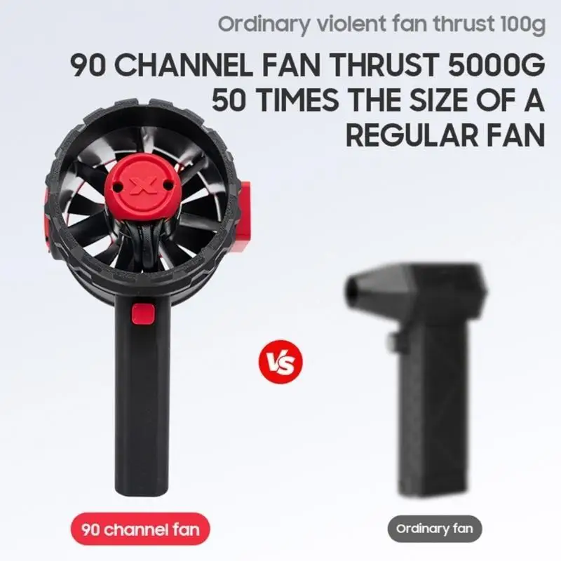 

652F Mini Violent Blower Jet Fan Violent Fan Powerful Fan Stepless Speed Adjustable Fan Mini Blower Air Dusters for Cleaning