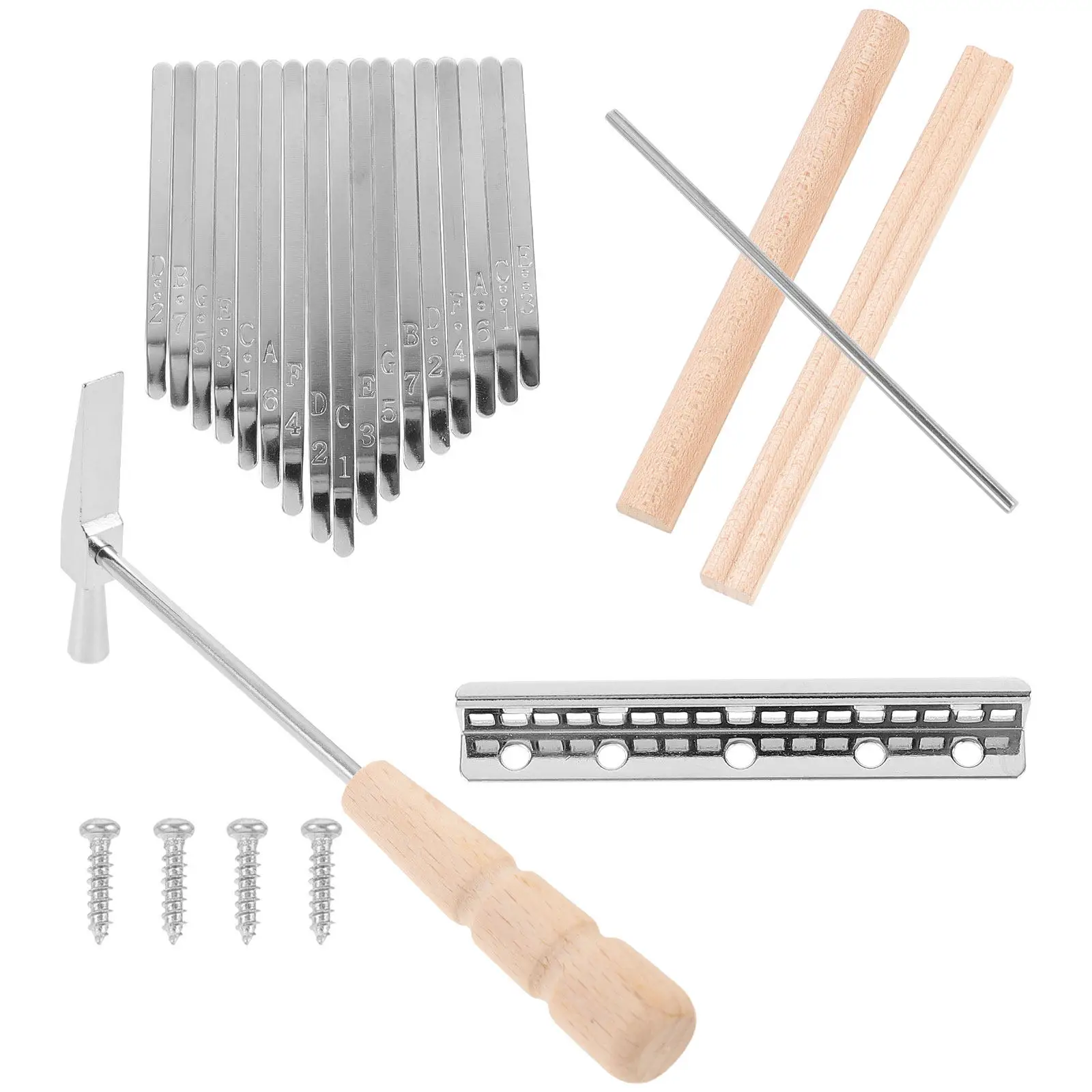

Набор для сборки калимбы своими руками: полный комплект аксессуаров для 17-тонового пианино для игры пальцами, простой в сборке домашний музыкальный инструмент, набор для самостоятельной сборки пианино для игры пальцами