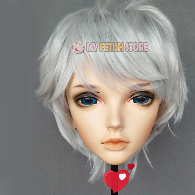 (Mu-03) femme douce fille résine demi-tête Kigurumi BJD yeux Crossdress Cosplay japonais Anime rôle Lolita masque avec yeux et perruque