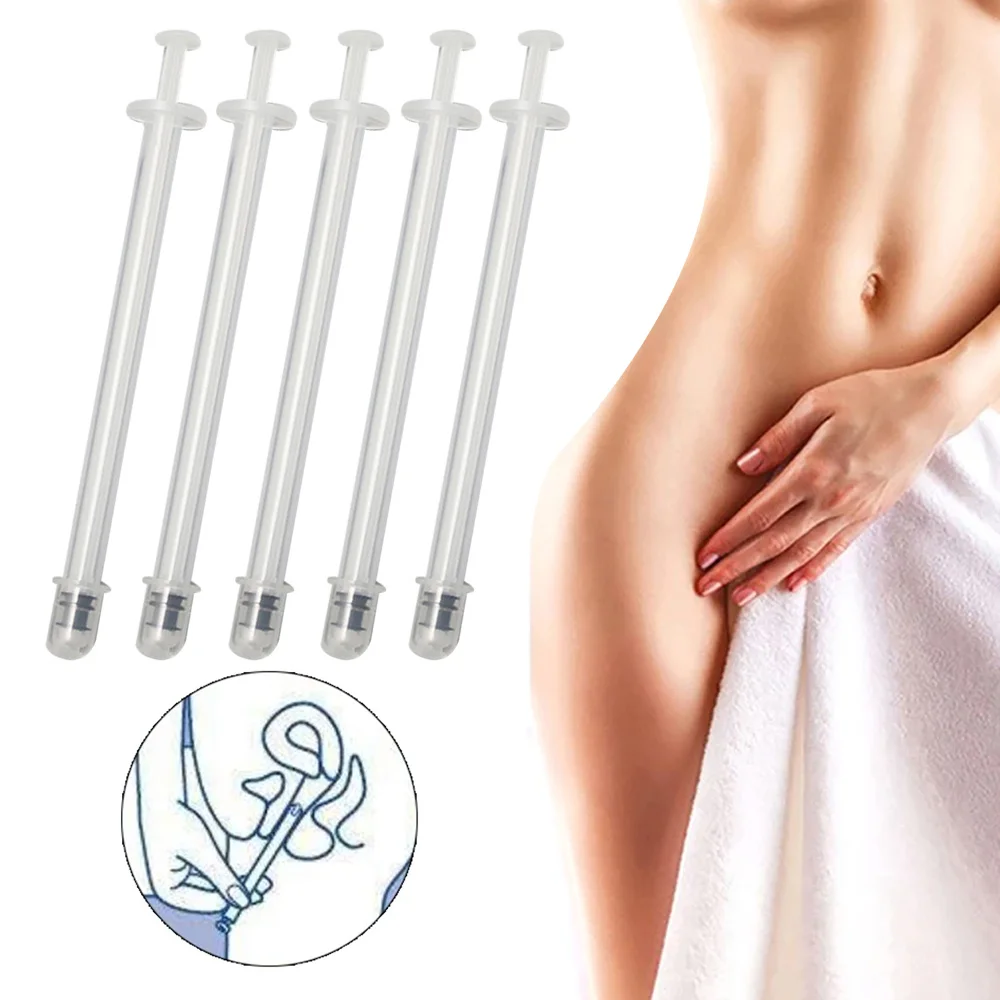 5Pcs-50Pcs Disposable Vaginal Suppository Applicator Lubricant Injector Syringe Anal Nasal Cavity Applicator Launcher Butt Plug