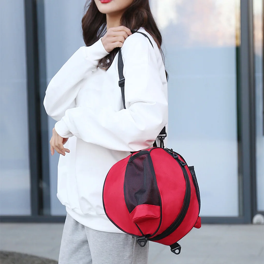 حقيبة ظهر لكرة السلة مقاومة للماء لكرة القدم حقيبة جيب باللون الأسود