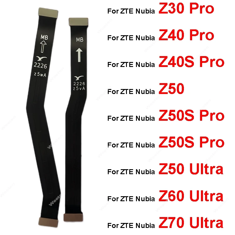 Cable flexible de pantalla LCD, cable flexible con conector USB para ZTE Nubia 30 40 40S Z50S Z60 Z60S Z70 Pro, piezas de cable flexible para placa base