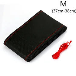Car steering wheel cover Genuine Leather Hand stitching For Seat Leon Mk3 5F Ibiza 6j 6l 1P 1M Ateca Arona Cupra Formrentor