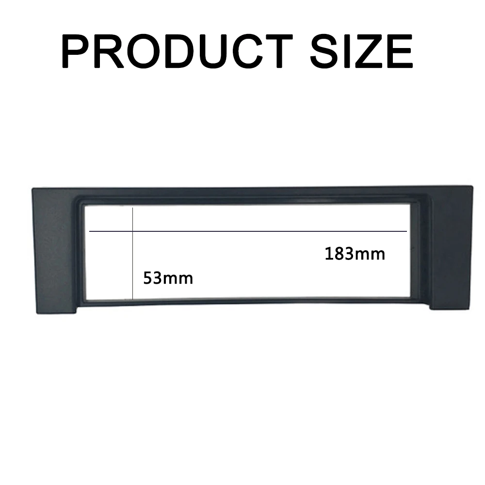 One Din Fascia for Audi A4 B6 Radio CD DVD Stereo Panel Dash Mount Installation Trim Kit Frame Plate Bezel Adapter Cover