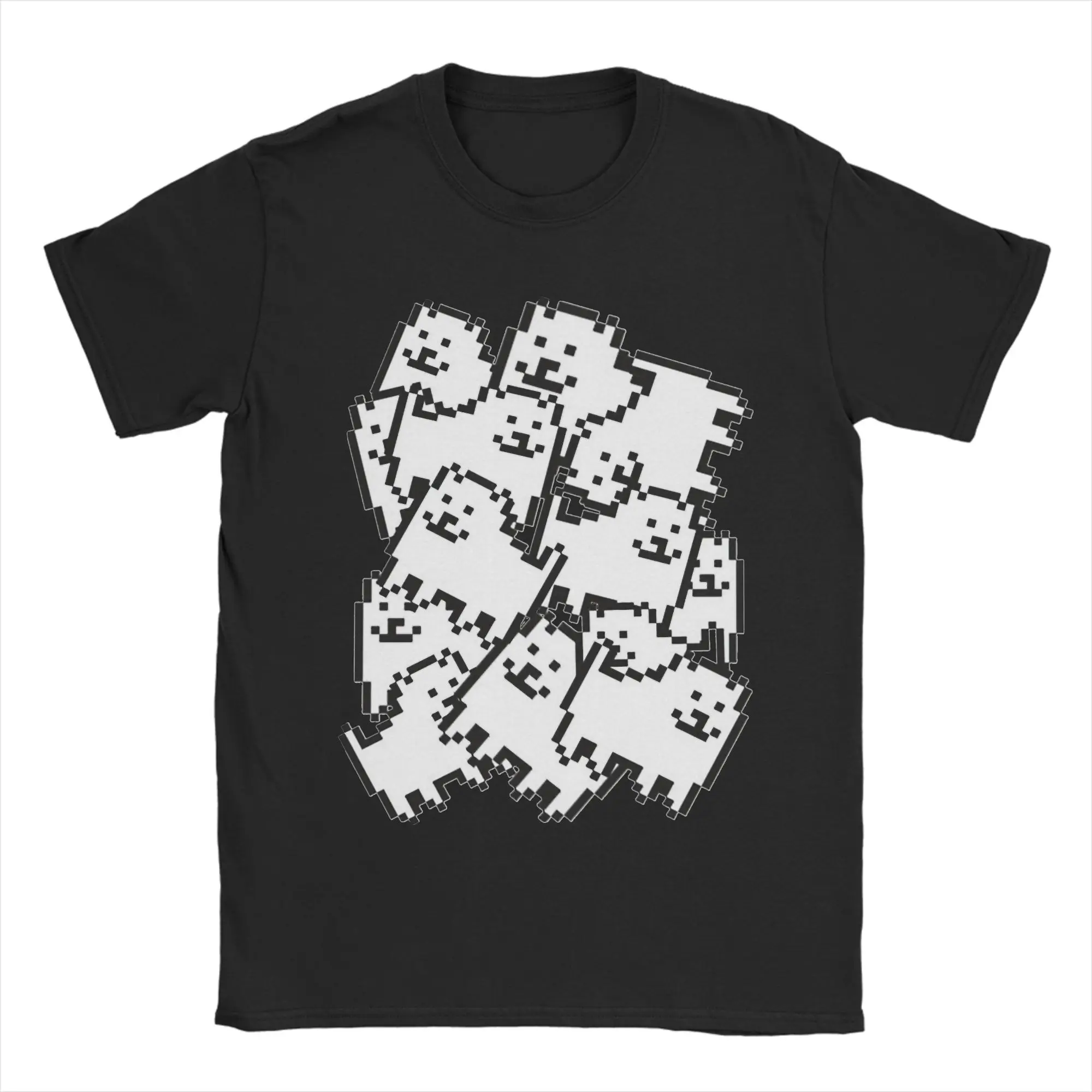 Annoying Dog Collage  Tshirts Men's Cotton Clothes Funny Undertales Game O-neck Short Sleeve