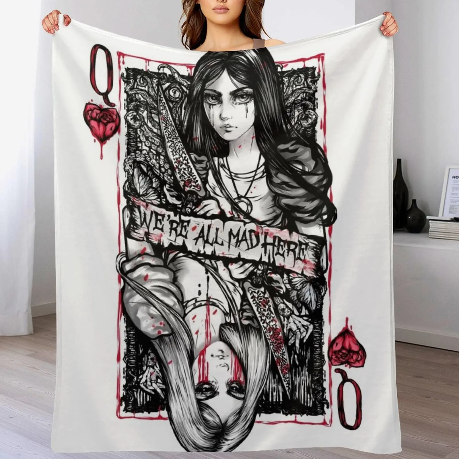 

Pure Madness! Throw Blanket Designers Bed covers Extra Large Throw funny gift Blankets