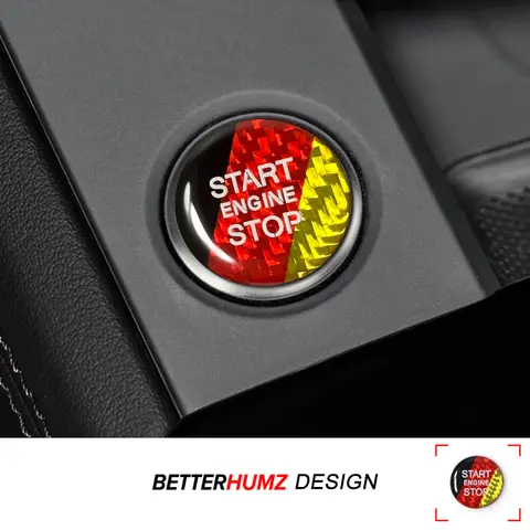 For Audi A3 8Y A4 B9 A7 Q3 Q5 Q7 A5 A6 C6 S6 Carbon Fiber Engine Start Button Ignition Key Trim Sticker Car Interior Accessories