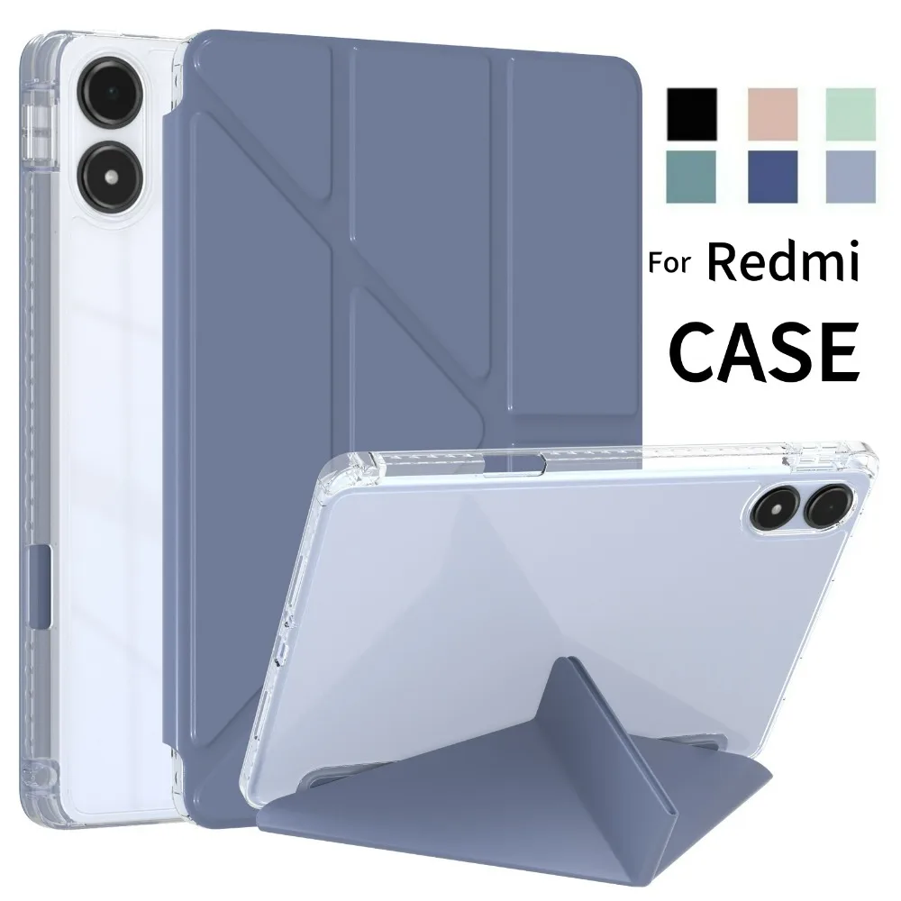 

For Xiaomi Redmi Pad 2 Pro 2025 Tri-Folding Flip Case For Redmi Pad Pro Case 12.1 inch 2024 Poco Pad 12 1 with Auto Sleep Cover