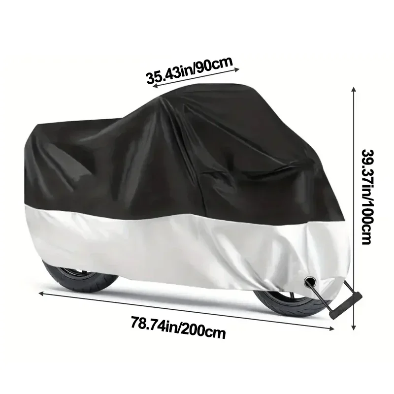Motorcycle Bike Cover Waterdicht Alle seizoenen Stofdicht UV-beschermend Outdoor Indoor Scooter Slijtvaste stof Motorhoes