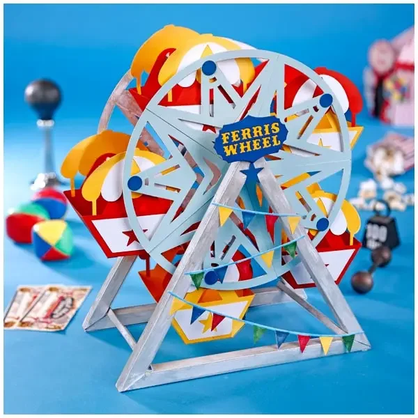 The 3D Ferris Wheel Cutting Dies 2024 New Scrapbooking Decoration Accessories Paper Making Frame Card Craft