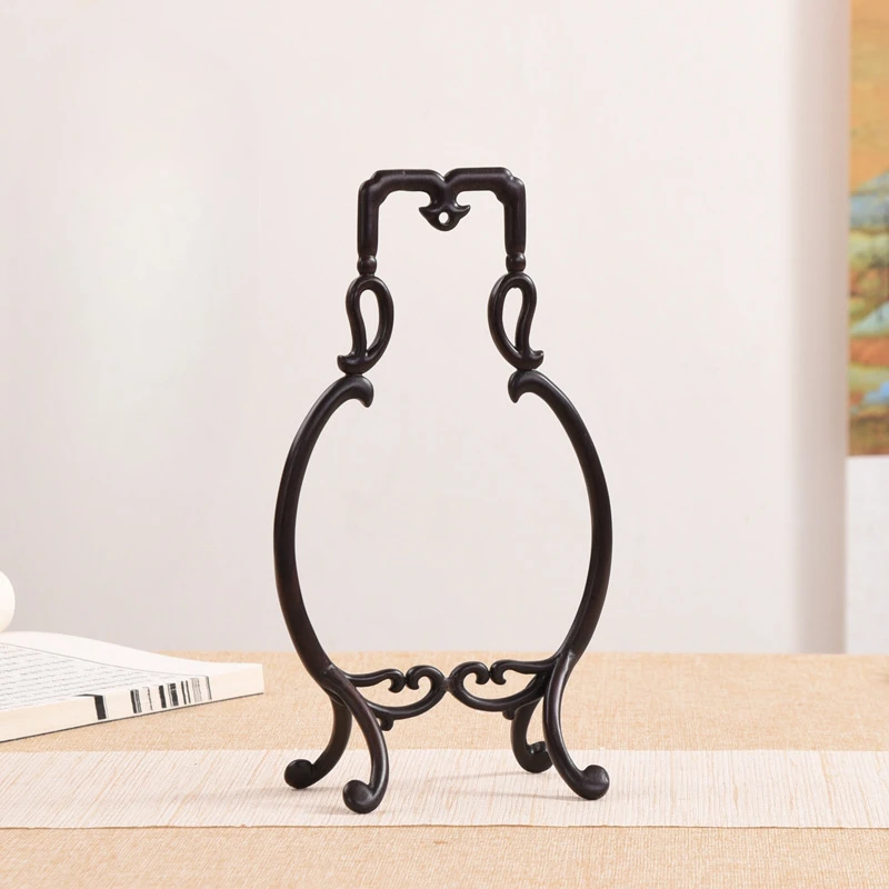 

Solid wood red sandalwood faucet bat pattern jewelry display hanger new Chinese jade pendant necklace shooting prop rack