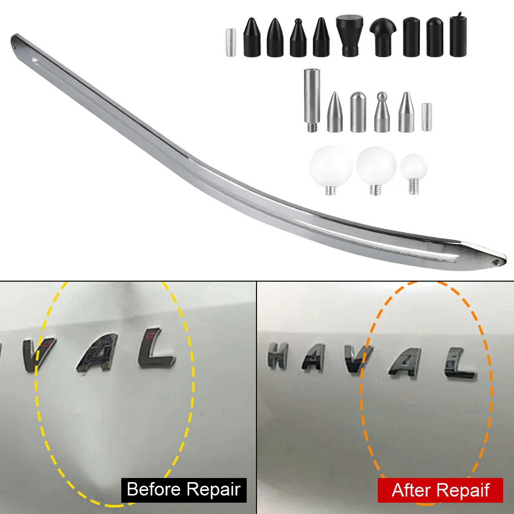 Ensemble d'outils de réparation de tige coulissante Concave de voiture, Kits en alliage réglables pour camion SUV, pick-up, outil de débosselage en tôle automobile