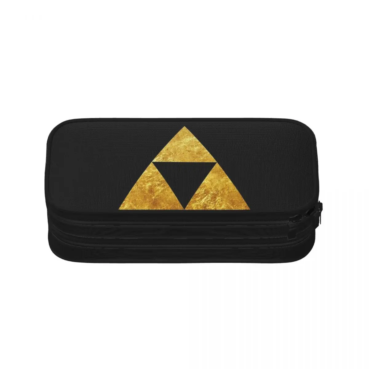 Gold Triforce Symbol Zelda Pencil Cases Large Capacity Pen Bags Pen Box Pencil Pouch For Boys Girls Students Stationery School