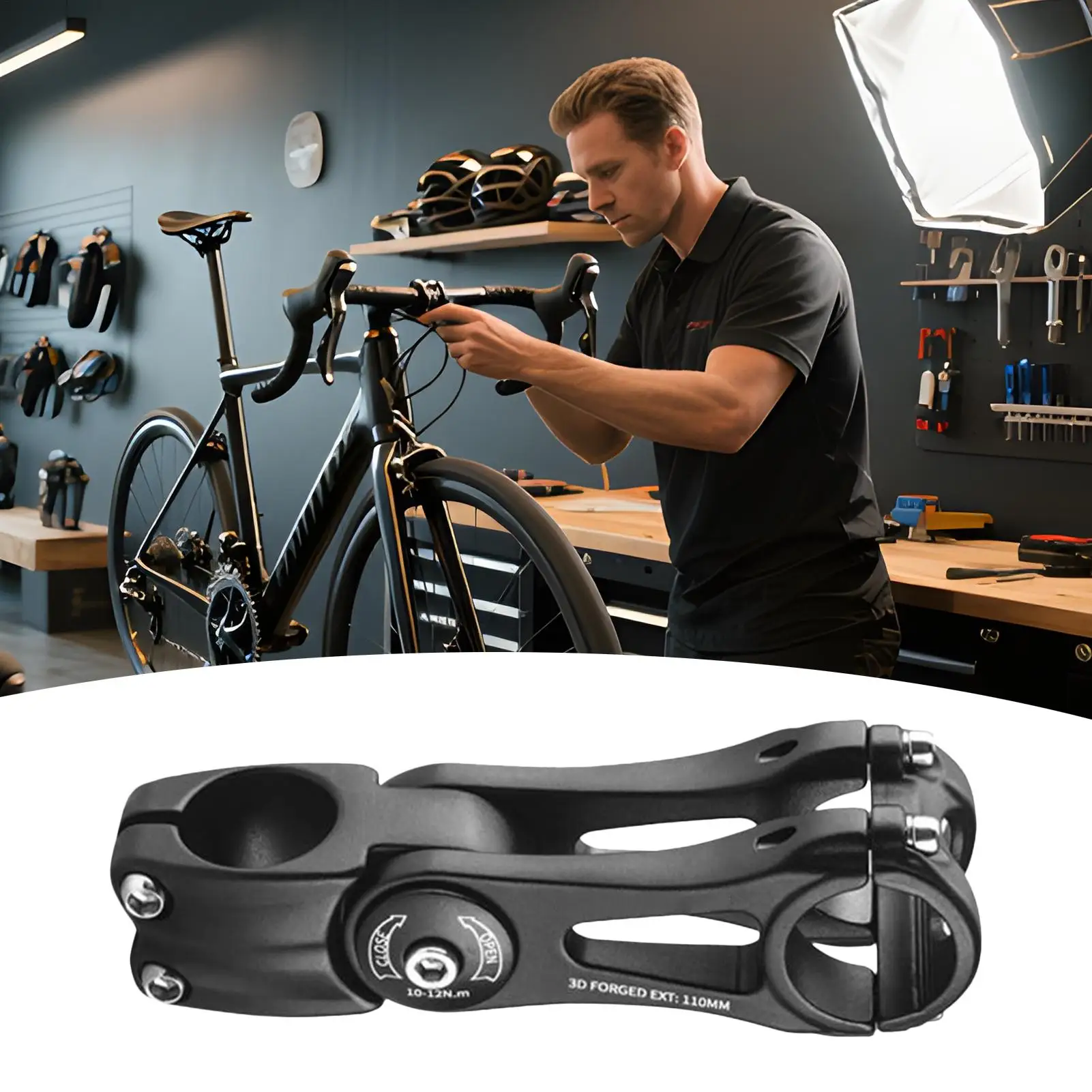 

Вынос горного велосипеда 31,8 мм, удлинитель руля, легкий велосипедный удлинитель для городских поездок, фитнес-тренировок, скалолазания по тропе