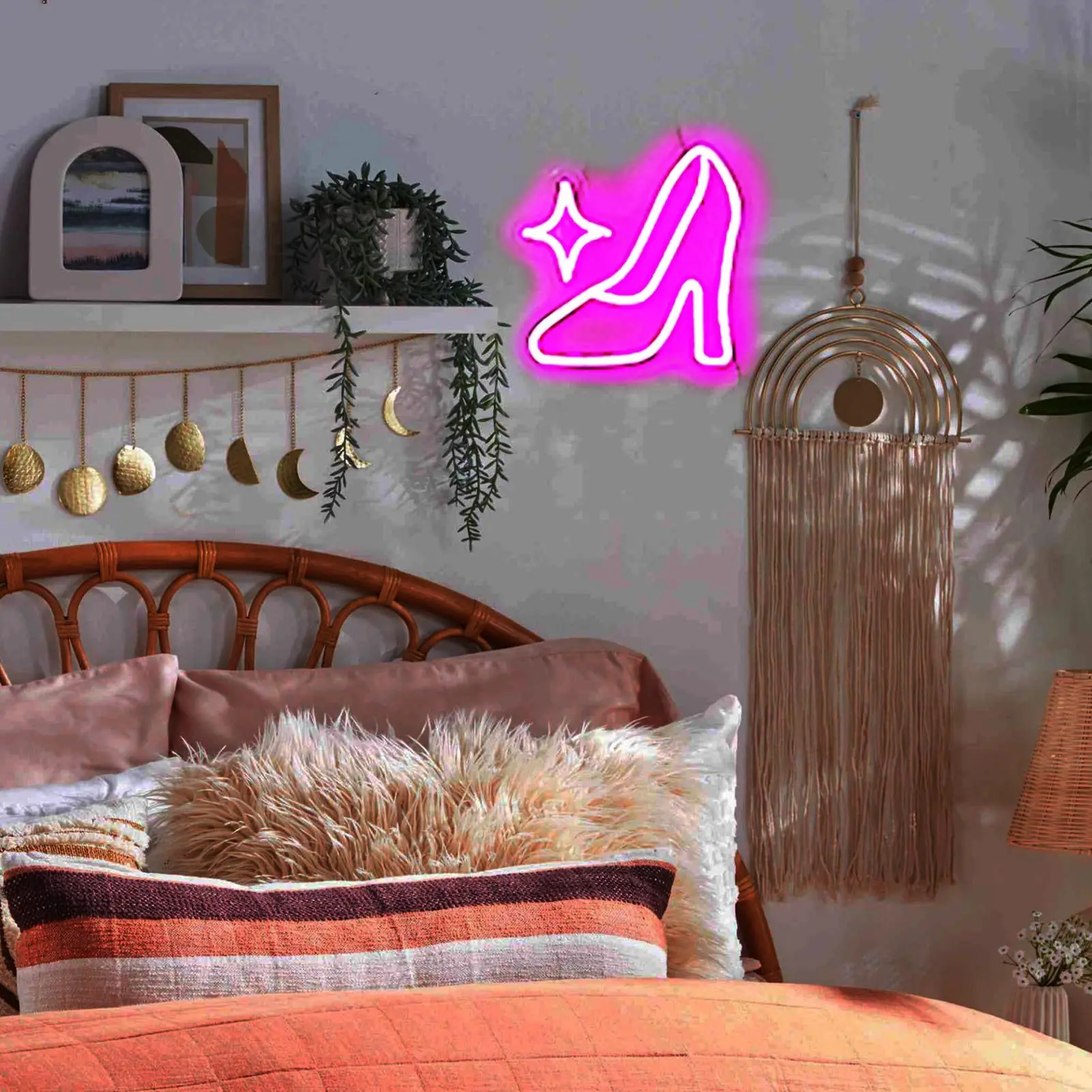 High Heels LED Neon - USB Powered Dimmable LED Neon, Perfect for Fashion Parties, Bars, Bedroom Wall Decor