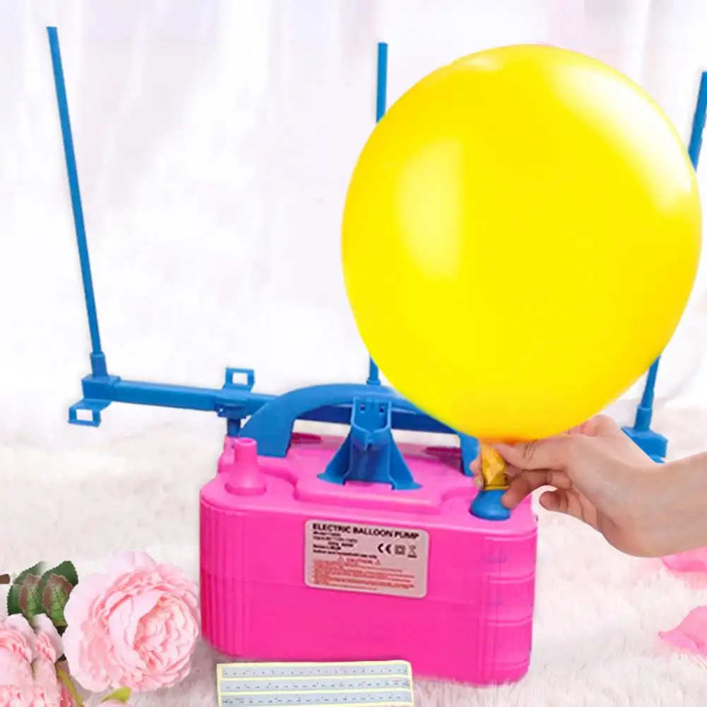 Electric Balloon Pump Efficient Electric Balloon Inflators Dual Nozzle Pump for Quick Party Decoration Us Plug Portable Reliable