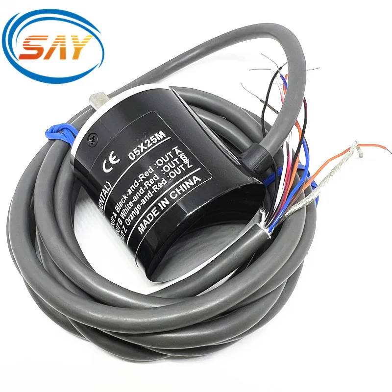 Enkoder Putar E6B2-CWZ6C 100 200 360 500 600 1000 1024 2000 2500P/R 5 hingga 24VDC CWZ5B CWZ1X CWZ3E CWZ5G