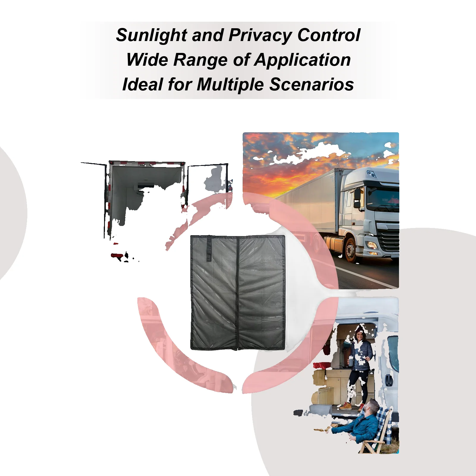 

Магнитный дверной экран для фургона, магнитная сменная сетка для боковой двери автофургона, защитная сетка от мух для кемпинга, приключений на открытом воздухе, поездки на дорогу