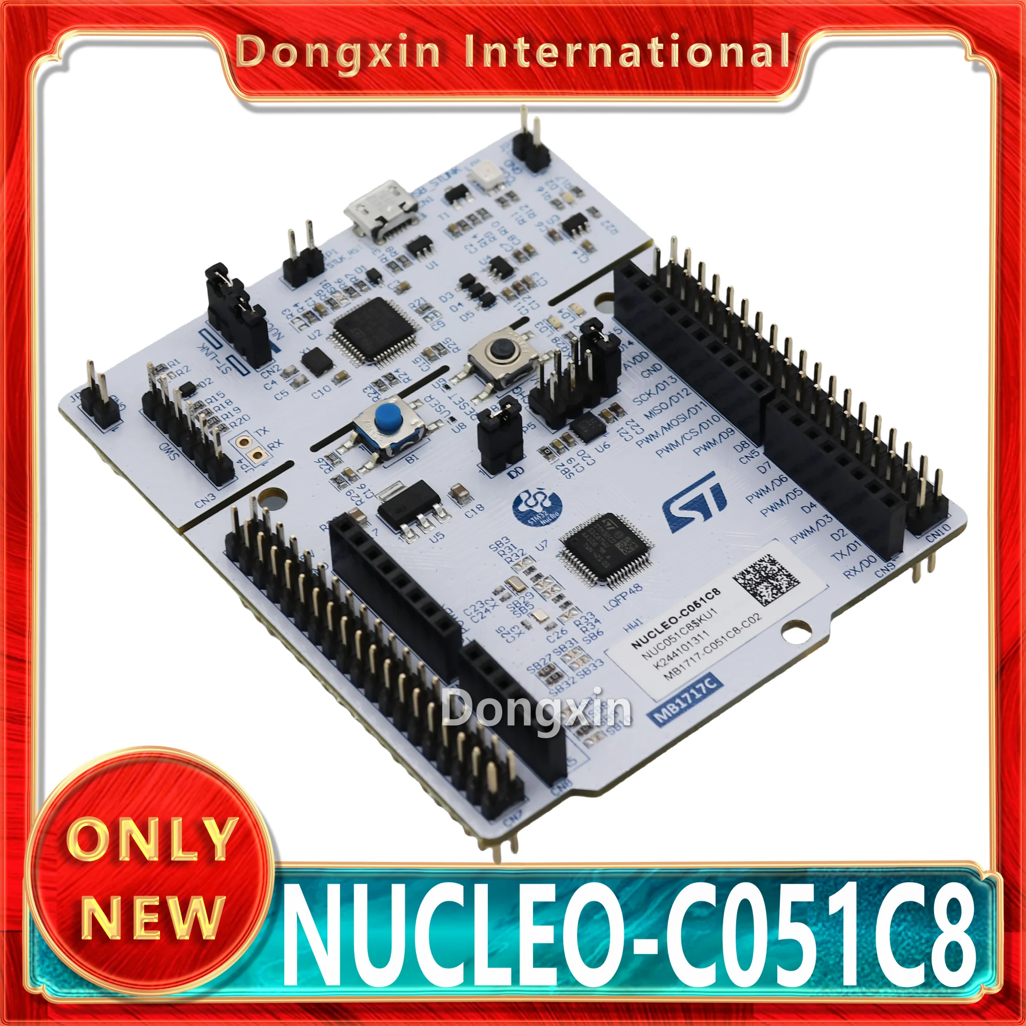 nucleo-c051c8-scheda-di-sviluppo-stm32-nucleo-64-con-mcu-stm32c051c8-supporta-connessione-arduino-e-st-morpho