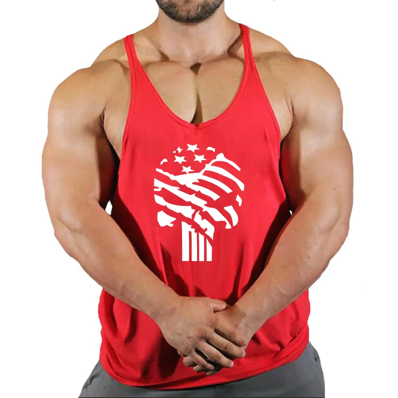 2024 Gym clothing cotton singlets Men\'s Undershirt bodybuilding tank top men fitness shirt muscle guys sleeveless vest Tank tops