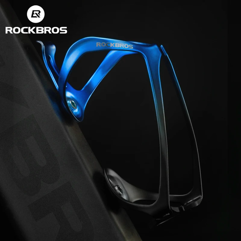 ROCKBROS Bicycle Water Bottle Cage MTB Road Bike One-piece Molding Gradient Rounded Bottle Holder Ultralight Cycle Equipment