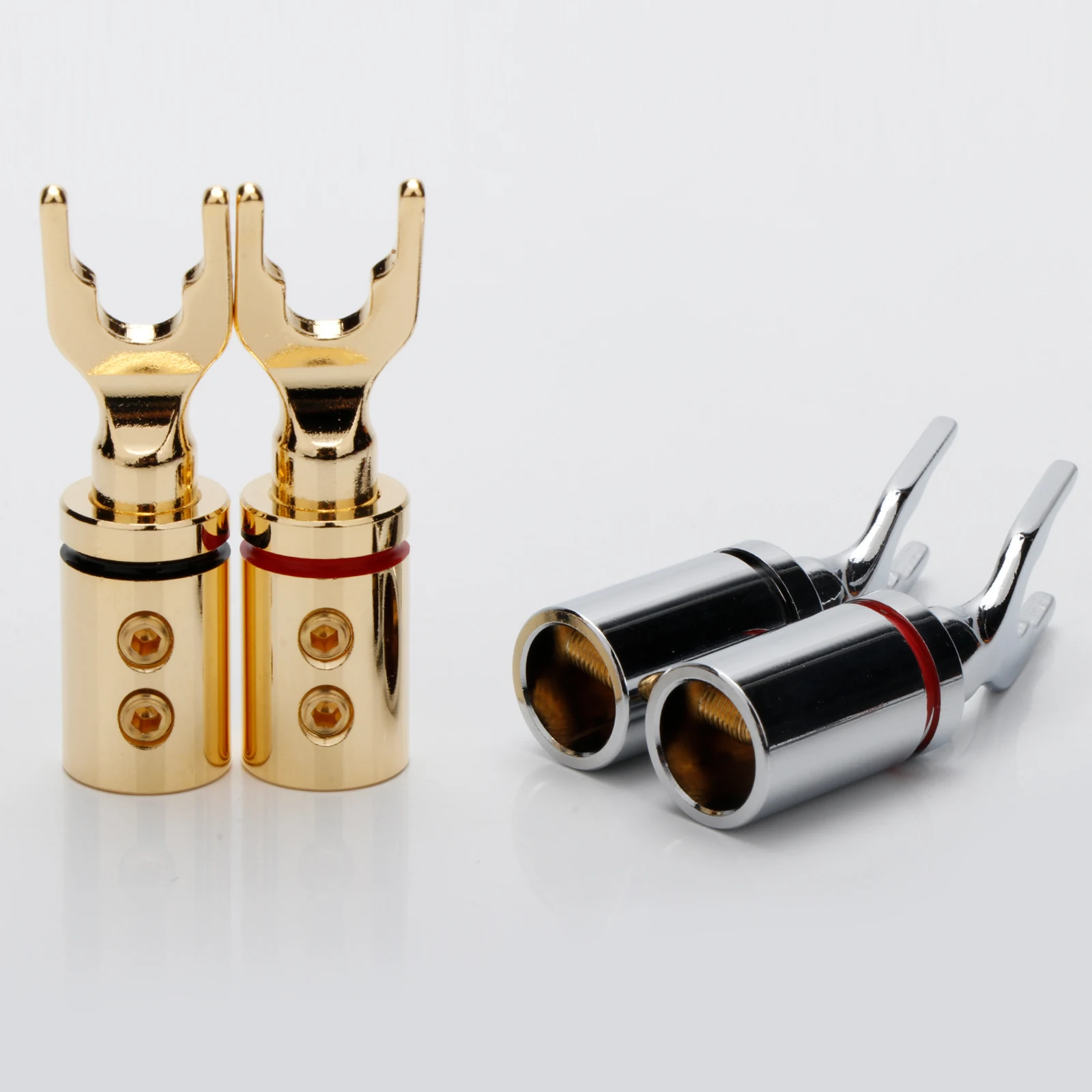 Hifi Audio Kupfer Y Spaten Stecker Schraube Locke Rhodiniert Lautsprecher Terminal Stecker Hallo-end Lautsprecher Kabel Stecker Adapter – Detail 7