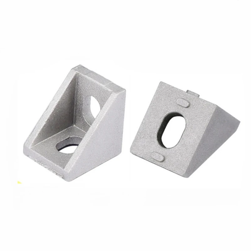 100 قطعة 2020 بين قوسين زاوية تركيب الزاوية 20x20 L موصل قوس السحابة ل 2020 نوع سلسلة الألومنيوم الشخصي الملحقات