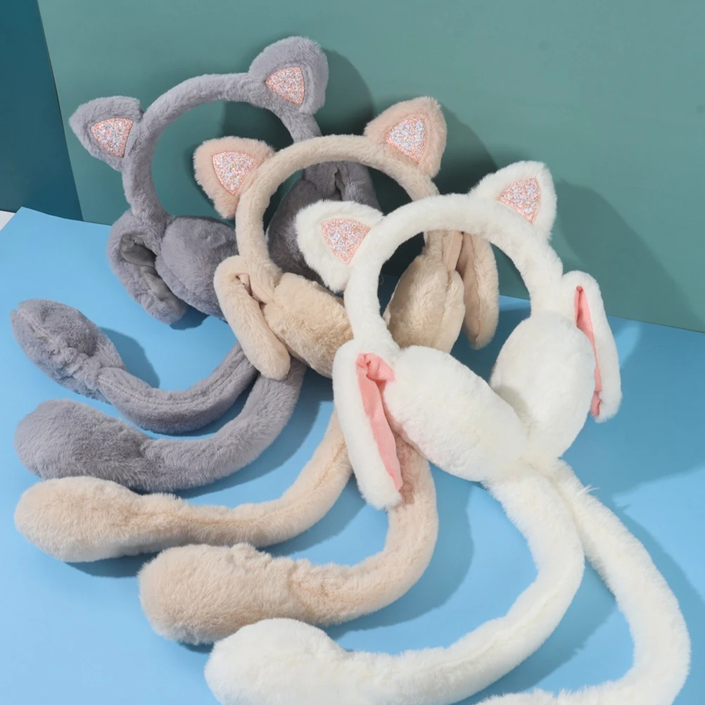 

Bunny Warmer Winter Furry Earmuff For Women Girls Warm Ear Cover Protector Outdoor Cozy Winter Ear Muff One Size Fits Most