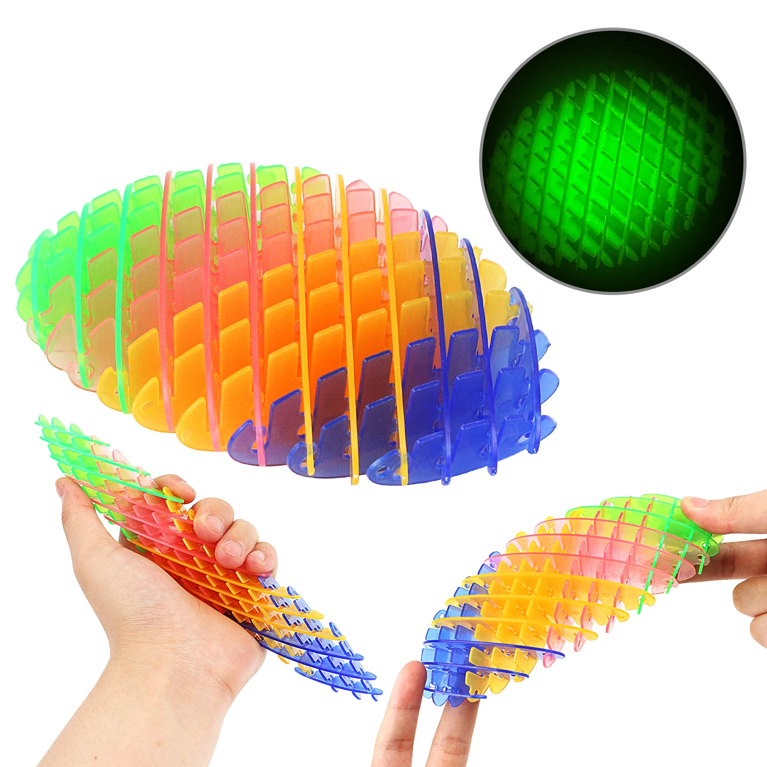 Decompression Elastic Net 3D Deformable Worm Ventilates Fingertip Sensory Stress Relief Toy New and Unique