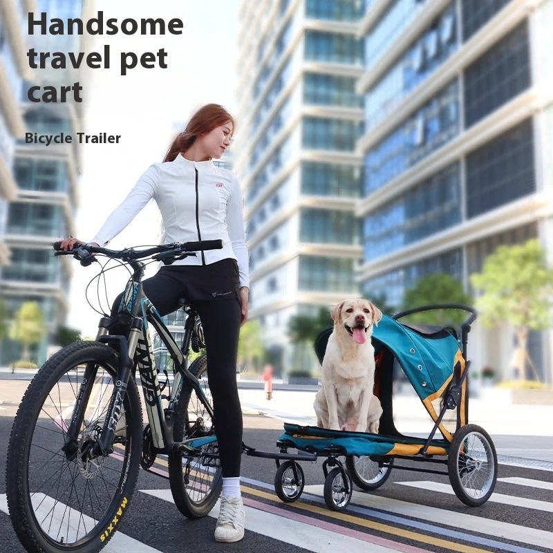 

Dual-Purpose Luxury Pet Stroller Large Dog Cart For Travel Foldable And Car Compatible For Medium And Large Dogs
