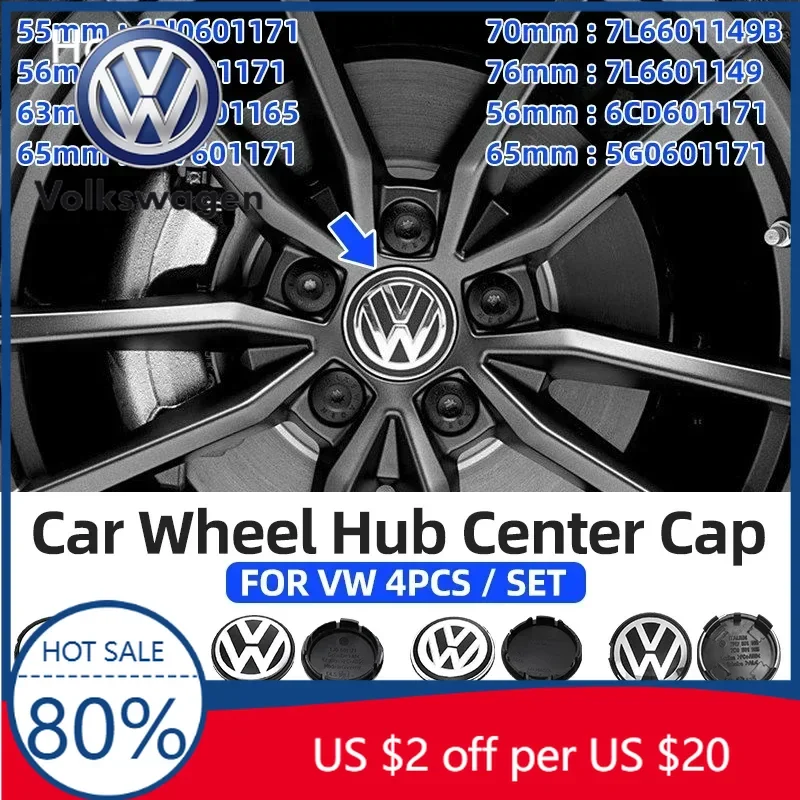 

4 шт. 56/65/66 мм колпачки для центра диска колеса, сменные аксессуары для Volkswagen VW R GTI Golf 5 7 Caddy Passat B6 Tiguan