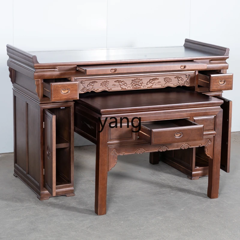 

YHM Altar Table Solid Wood Table Incense Case Worship Table Shrine