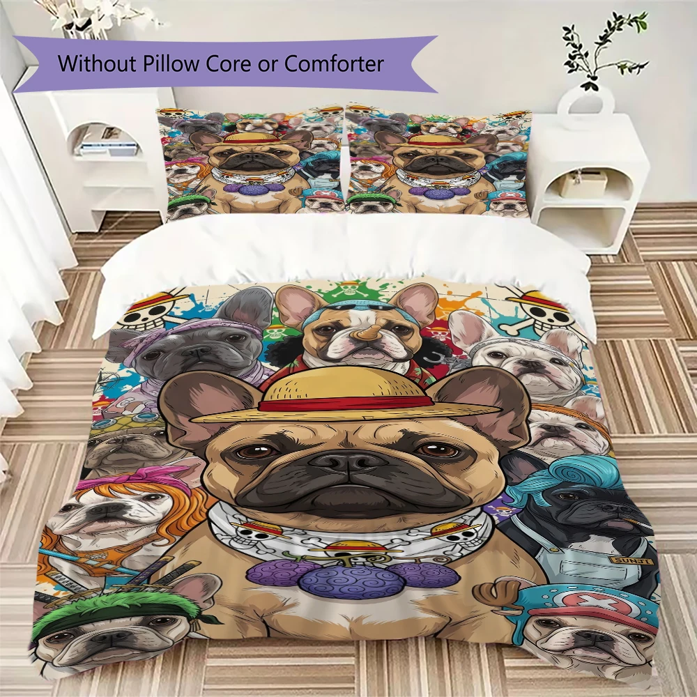 One Piece Wanted Poster Pillowcase & Duvet Cover Set Anime Bedding Decor Ideal Gift for Every Anime Fan.-Xin